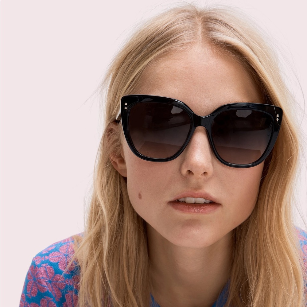 kate spade kiyanna black sunglasses